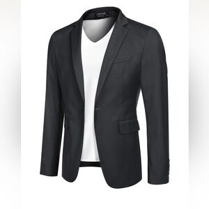 Sophisticated Charcoal Men's Blazer